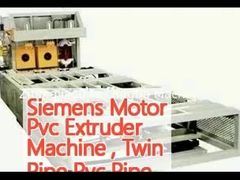 Siemens Motor Pvc Extruder Machine, Twin Pipe Pvc Pipe Manufacturing Machine