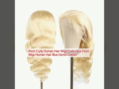 Capelli corti, ricci, parrucche, pizzico, parrucche, capelli blu, demo in arrivo