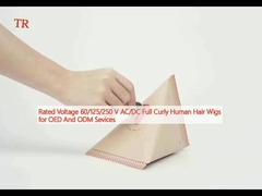 Voltaggio nominale 60/125/250 V AC/DC Perrucche per capelli umani ricci per servizi OED e ODM
