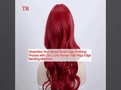 Semplifica il tuo processo di finitura del bordo del pannello di legno con la nostra macchina di fasciatura del bordo delle parrucche per capelli umani ricci