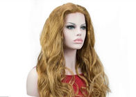 20 Inch Blonde Glueless Human Hair Front Lace Wigs With Body Wave