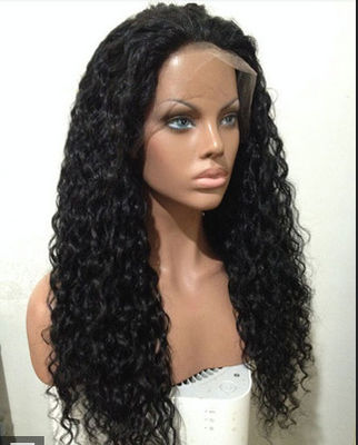 Parrucche piene glueless peruviane miste del pizzo dei capelli umani di colore 100% con i pettini/cinghie