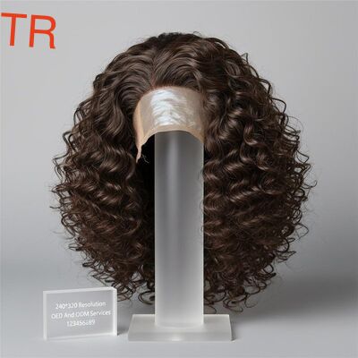 240*320 Risoluzione Parrucche per capelli umani ricci con materiale stratificato e servizi OED e ODM123456789