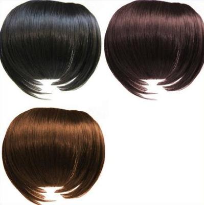 Il nero e Brown aggrovigliano Remy Virgin Hair Fringe Wig libero 100%