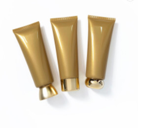 imballaggio luminoso della metropolitana dei cosmetici del fronte dell'oro Pearlescent di 50g 100g